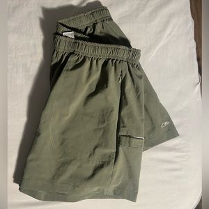 Green champion athletic shorts